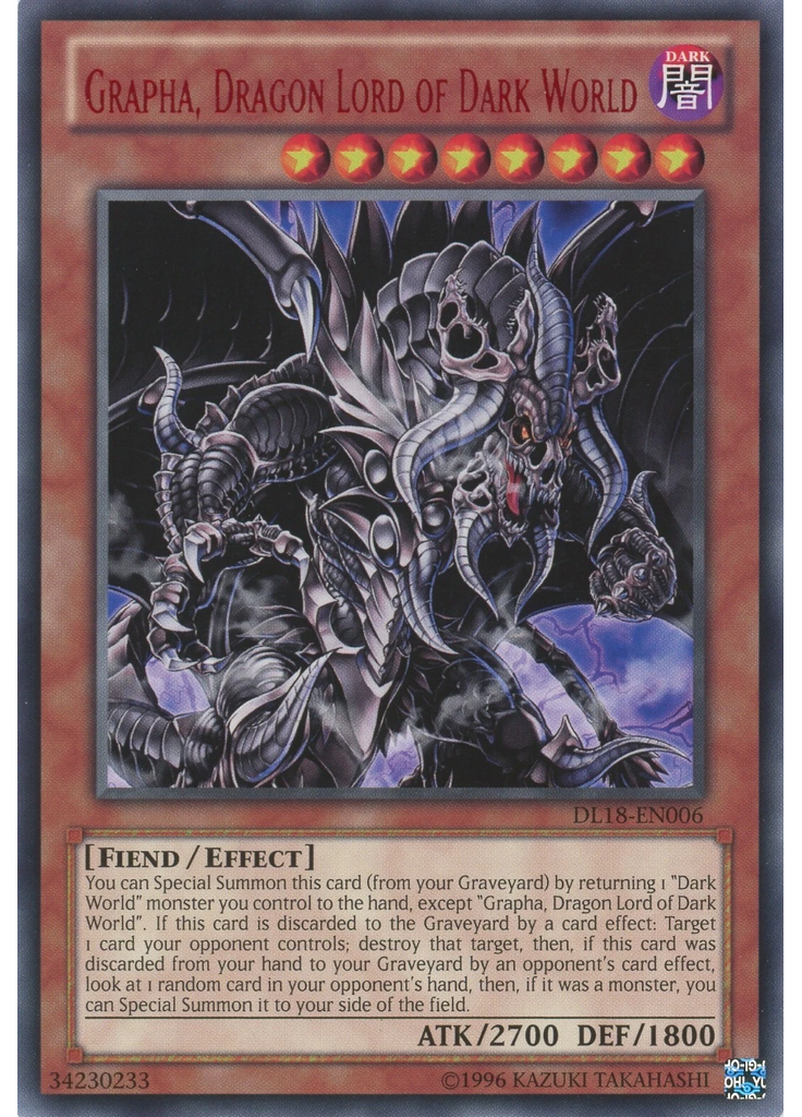 Grapha, Dragon Lord of Dark World (Rare Unlimited Red)