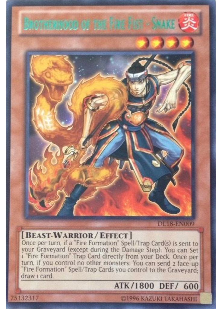 Brotherhood of the Fire Fist - Snake (Rare Unlimited Green)