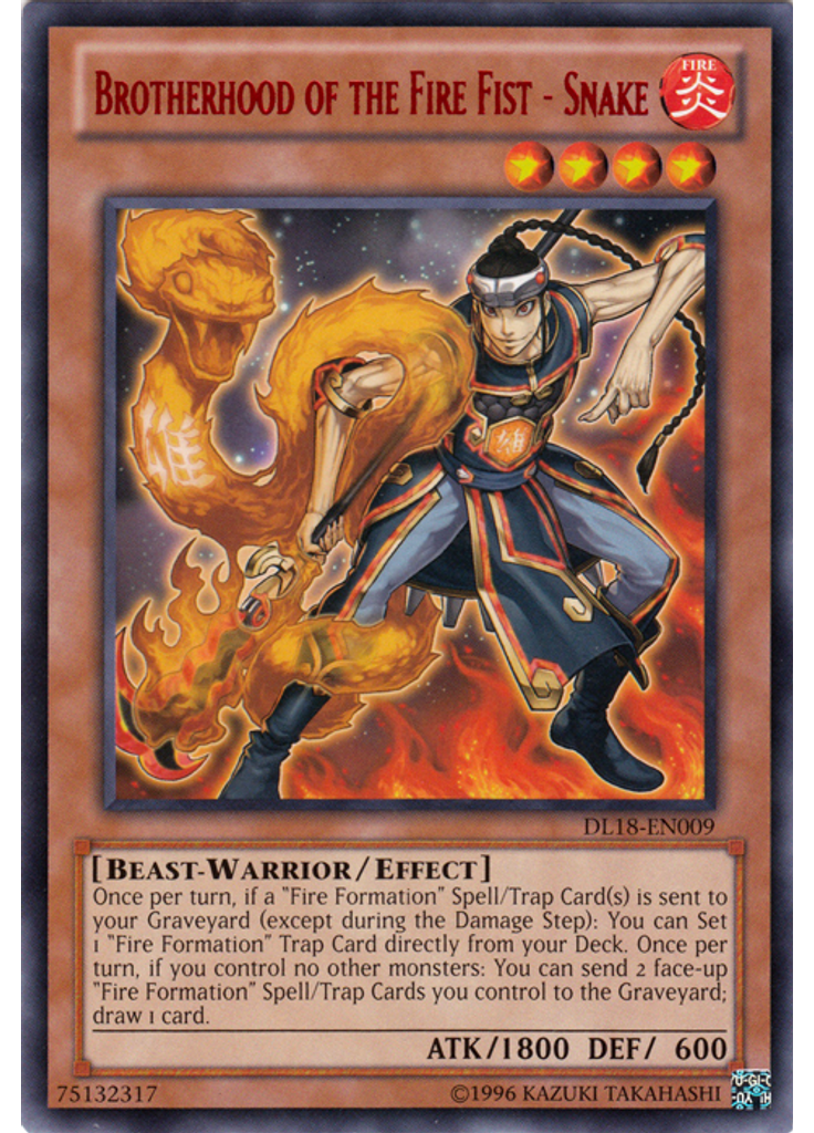 Brotherhood of the Fire Fist - Snake (Rare Unlimited Red)