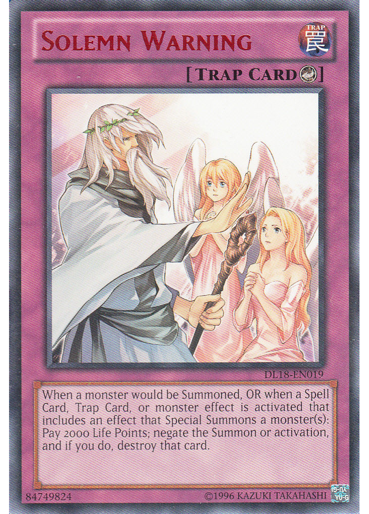 Solemn Warning (Rare Unlimited Red)