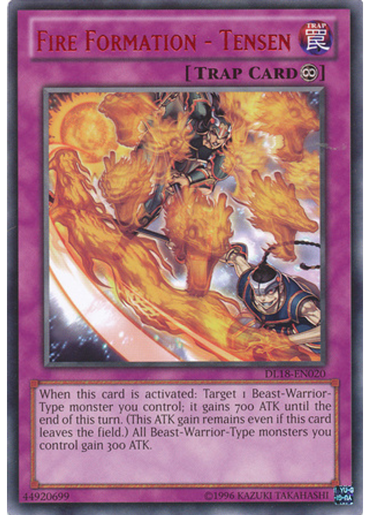 Fire Formation - Tensen (Rare Unlimited Red)