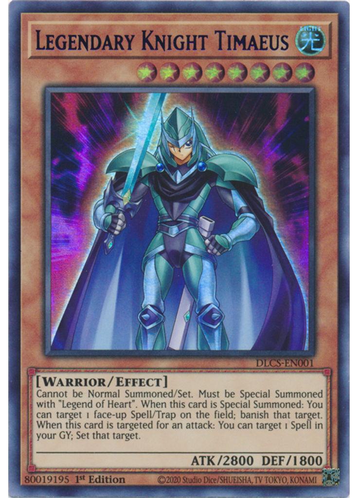 Legendary Knight Timaeus (Ultra Rare 1st Edition Purple)
