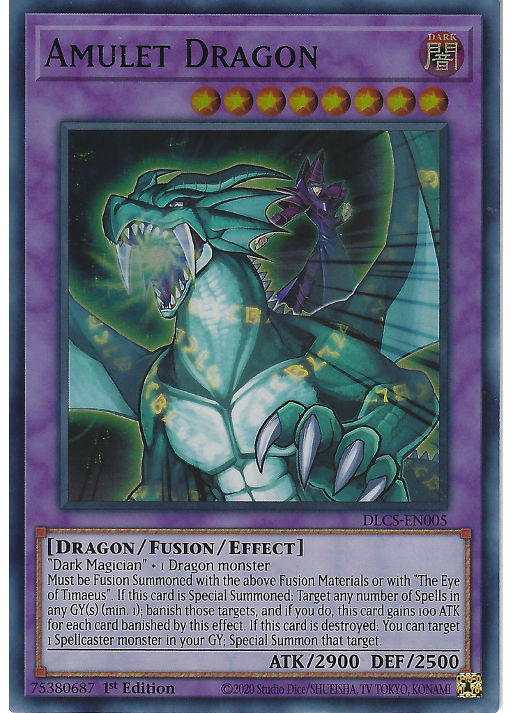 Amulet Dragon (Ultra Rare 1st Edition Green)