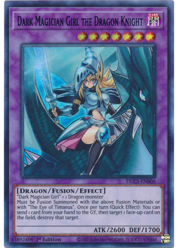 Dark Magician Girl the Dragon Knight (Ultra Rare 1st Edition Green)