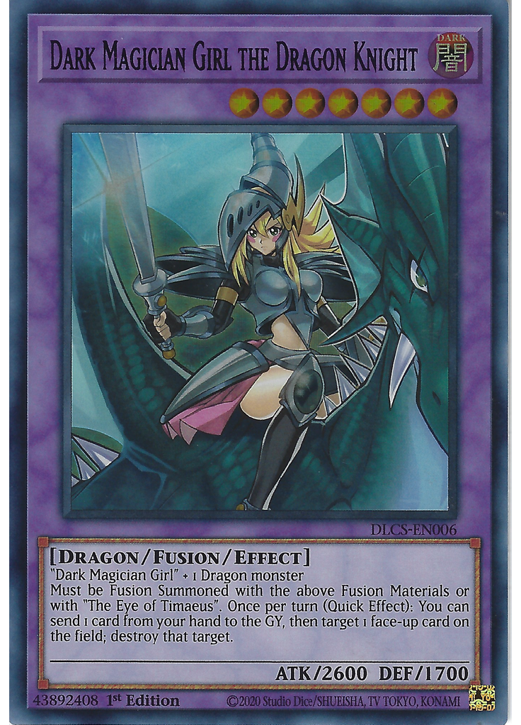 Dark Magician Girl the Dragon Knight (Ultra Rare 1st Edition Purple)