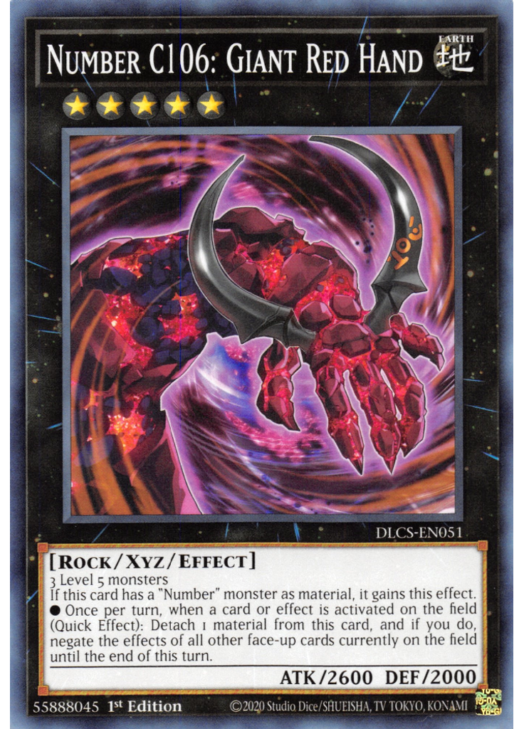 Number C106: Giant Red Hand