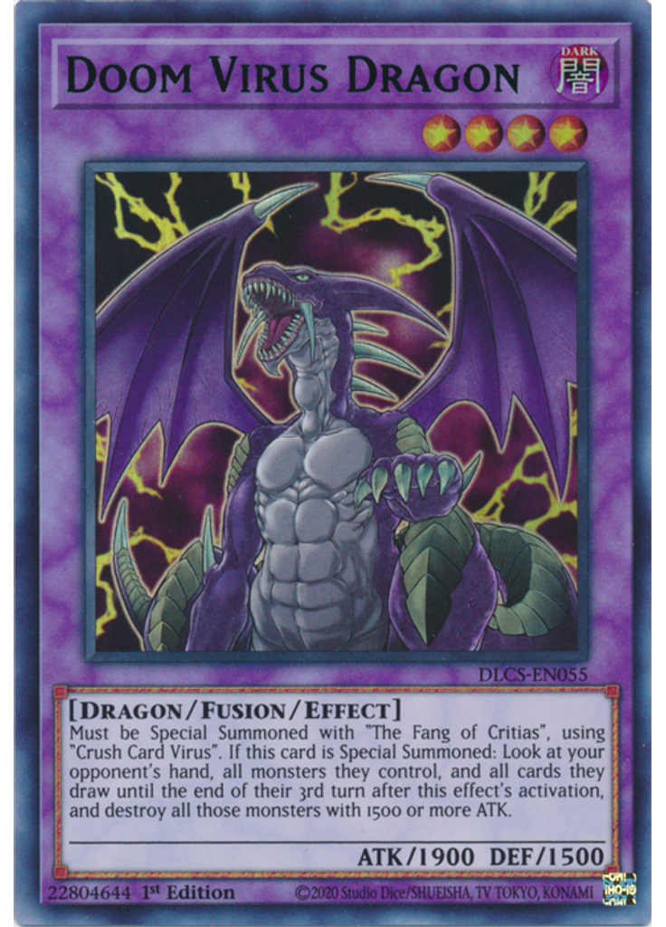 Doom Virus Dragon (Ultra Rare 1st Edition Blue)