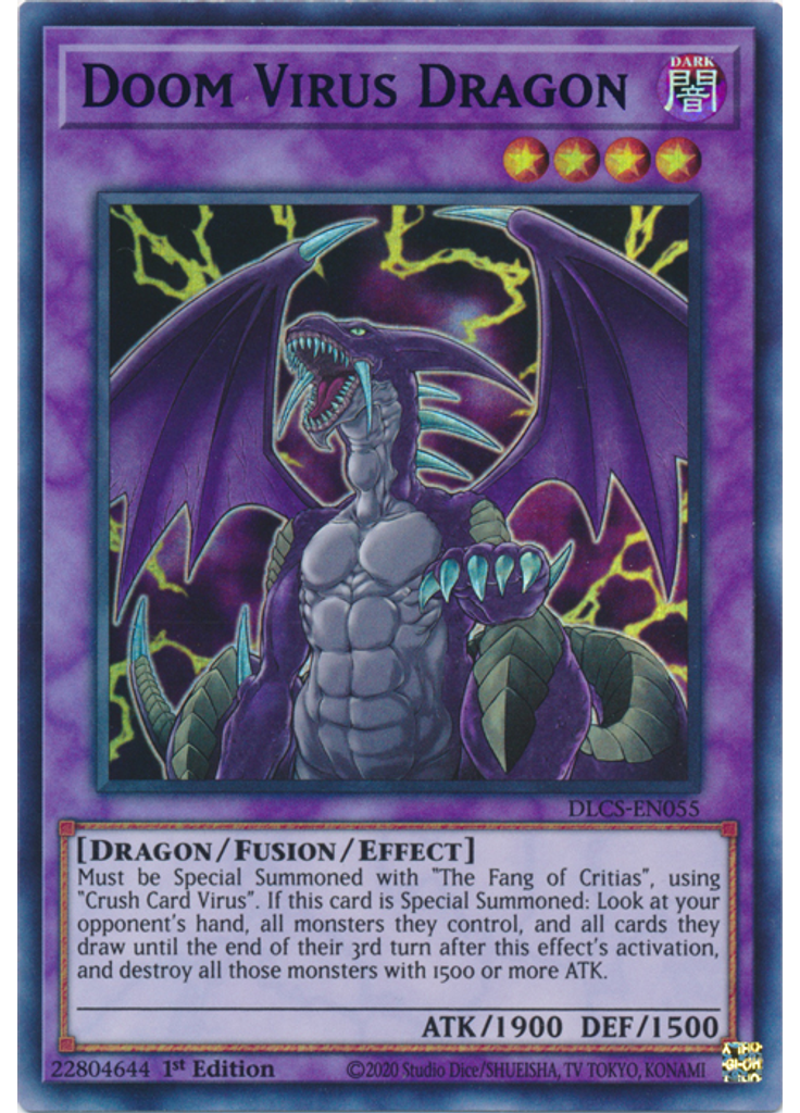 Doom Virus Dragon (Ultra Rare 1st Edition Purple)