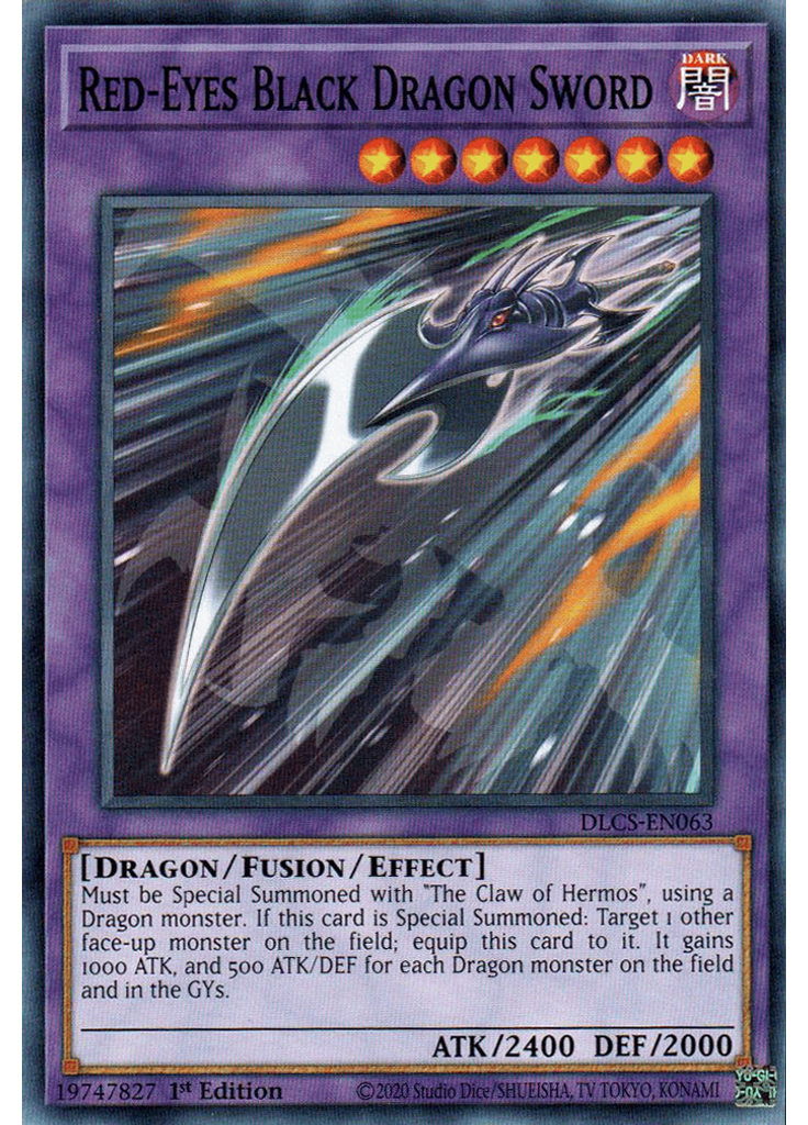 Red-Eyes Black Dragon Sword