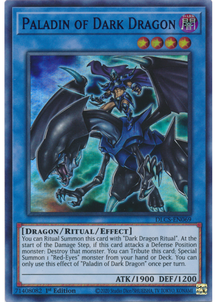 Paladin of Dark Dragon (Ultra Rare 1st Edition Blue)