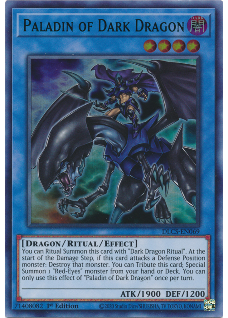 Paladin of Dark Dragon (Ultra Rare 1st Edition Green)