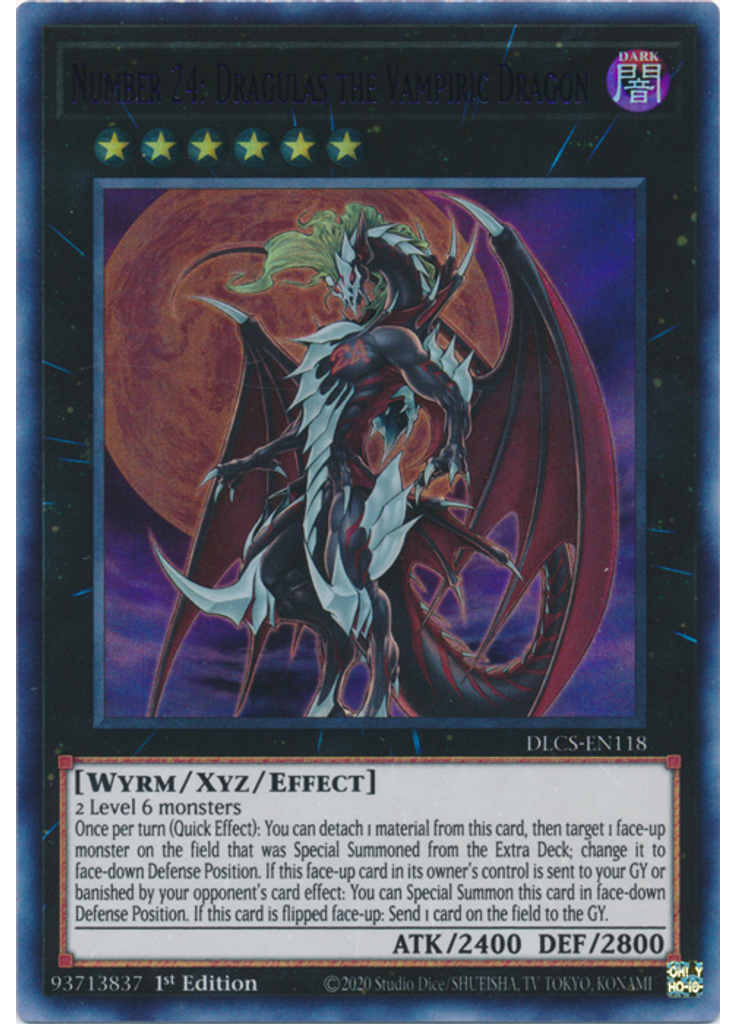 Number 24: Dragulas the Vampiric Dragon (Ultra Rare 1st Edition Purple)