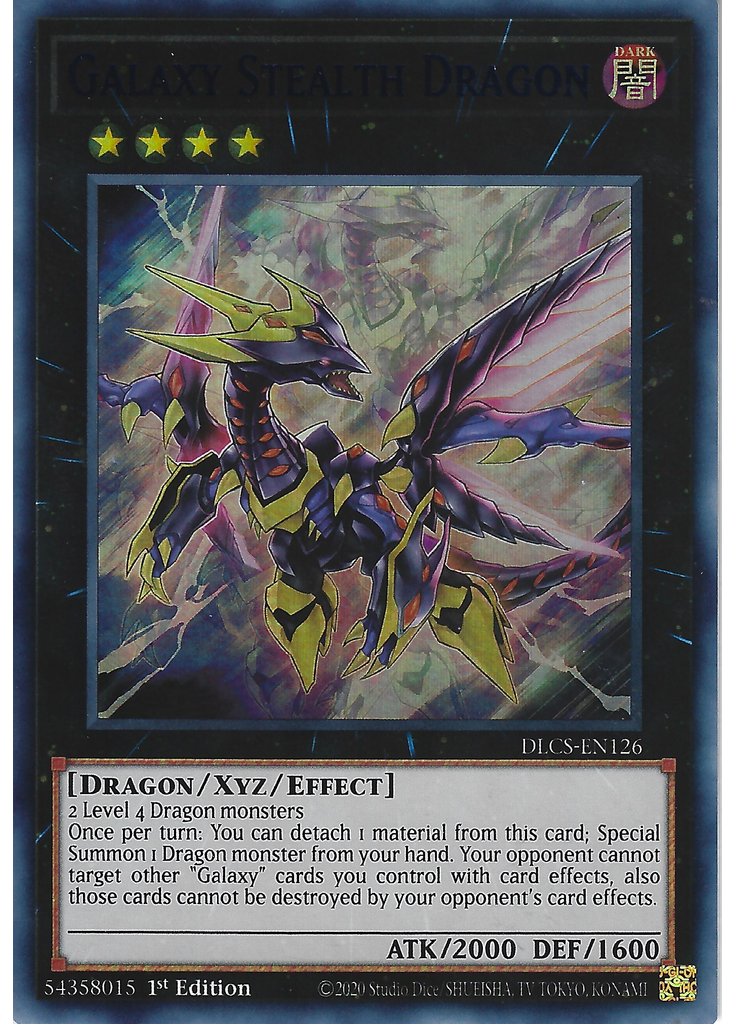 Galaxy Stealth Dragon (Ultra Rare 1st Edition Blue)