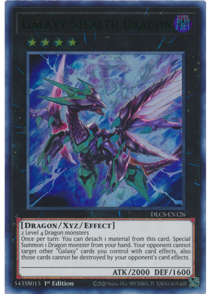 Galaxy Stealth Dragon (Ultra Rare 1st Edition Green)
