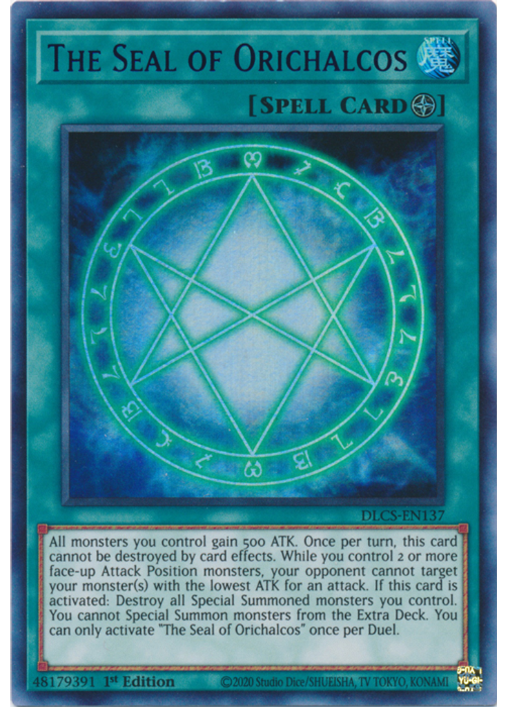 The Seal of Orichalcos (Ultra Rare 1st Edition Blue)