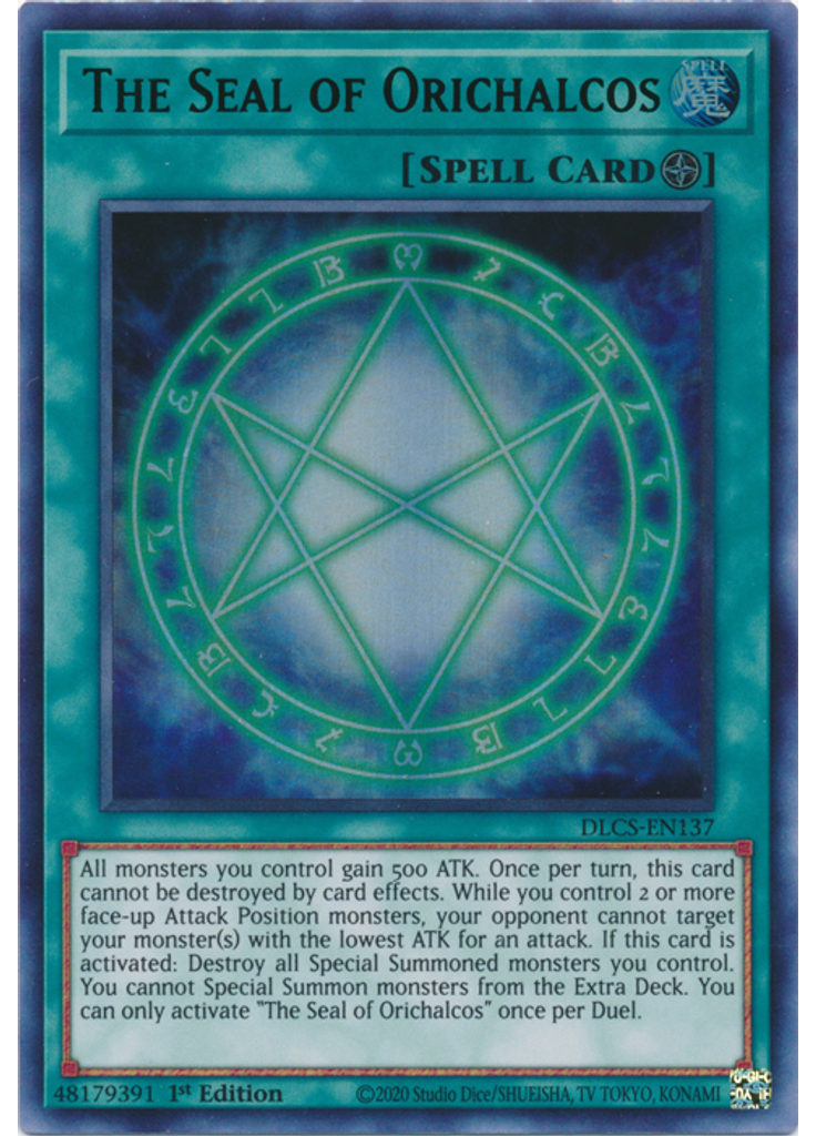 The Seal of Orichalcos (Ultra Rare 1st Edition Green)