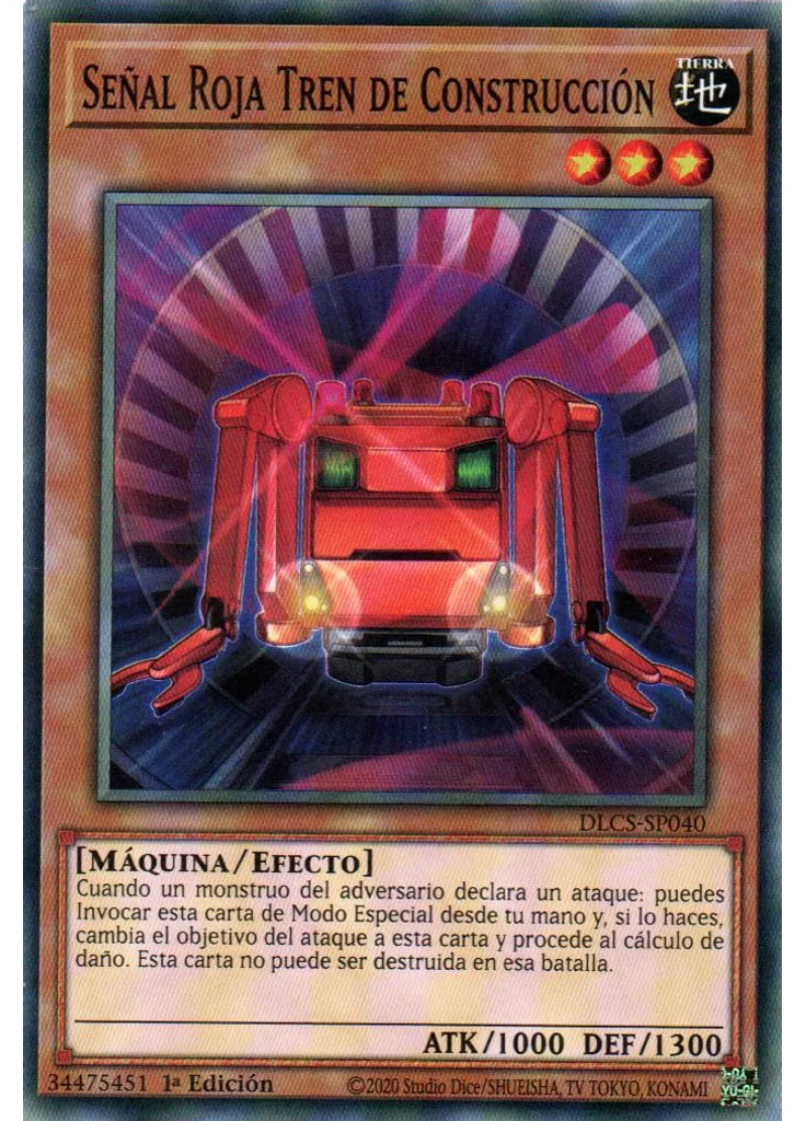 Señal Roja Tren de Construcción