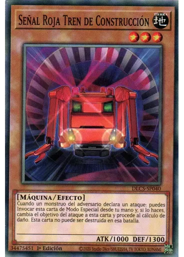 Señal Roja Tren de Construcción