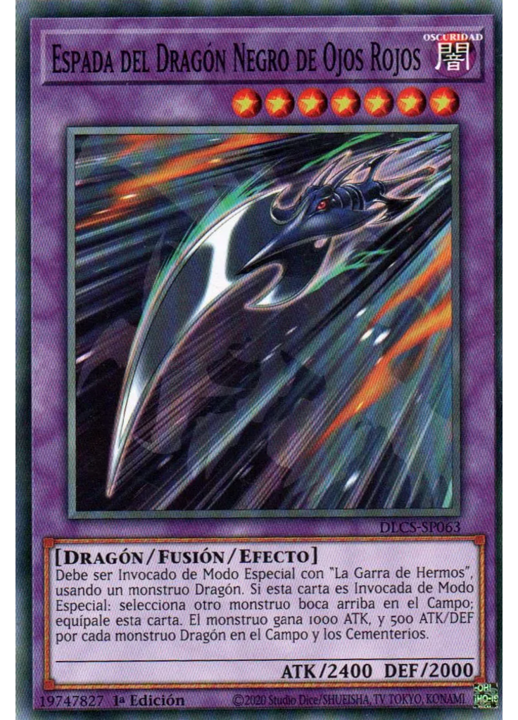 Espada del Dragón Negro de Ojos Rojos
