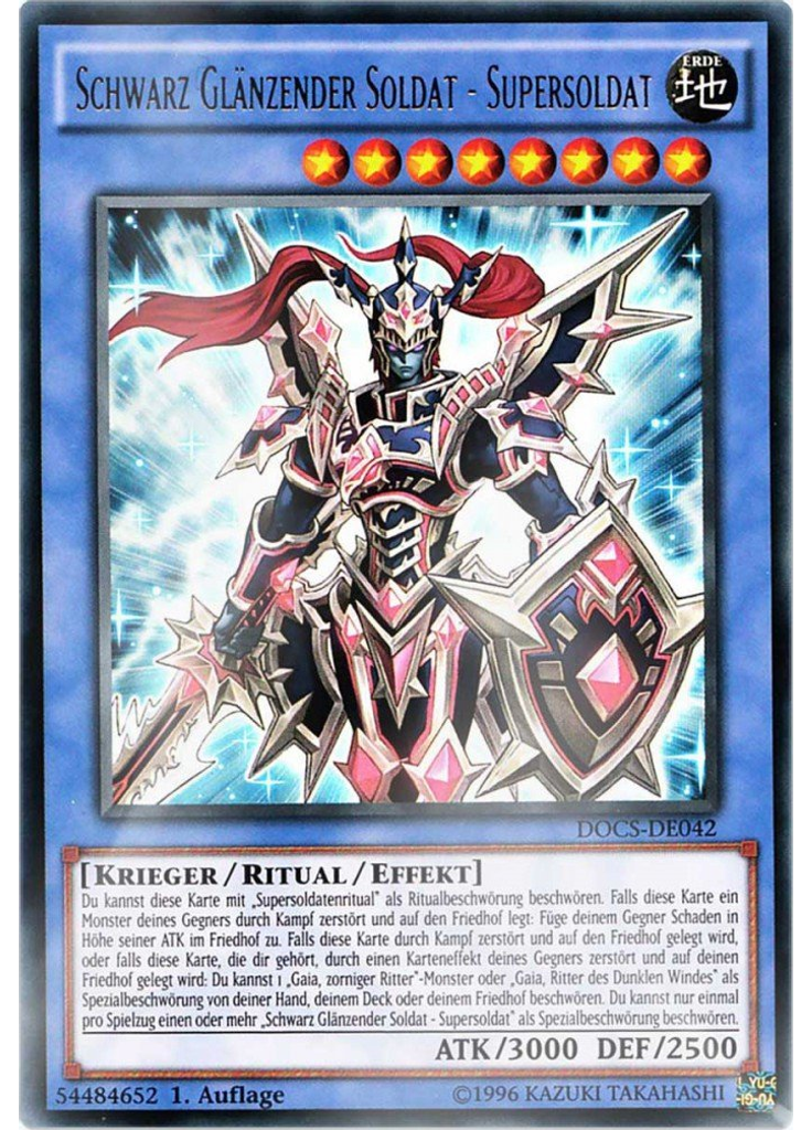Schwarz Glänzender Soldat - Supersoldat