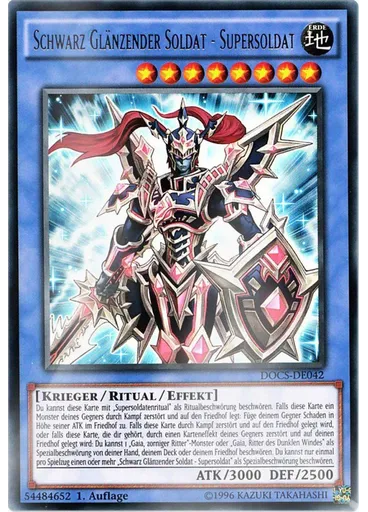 Schwarz Glänzender Soldat - Supersoldat