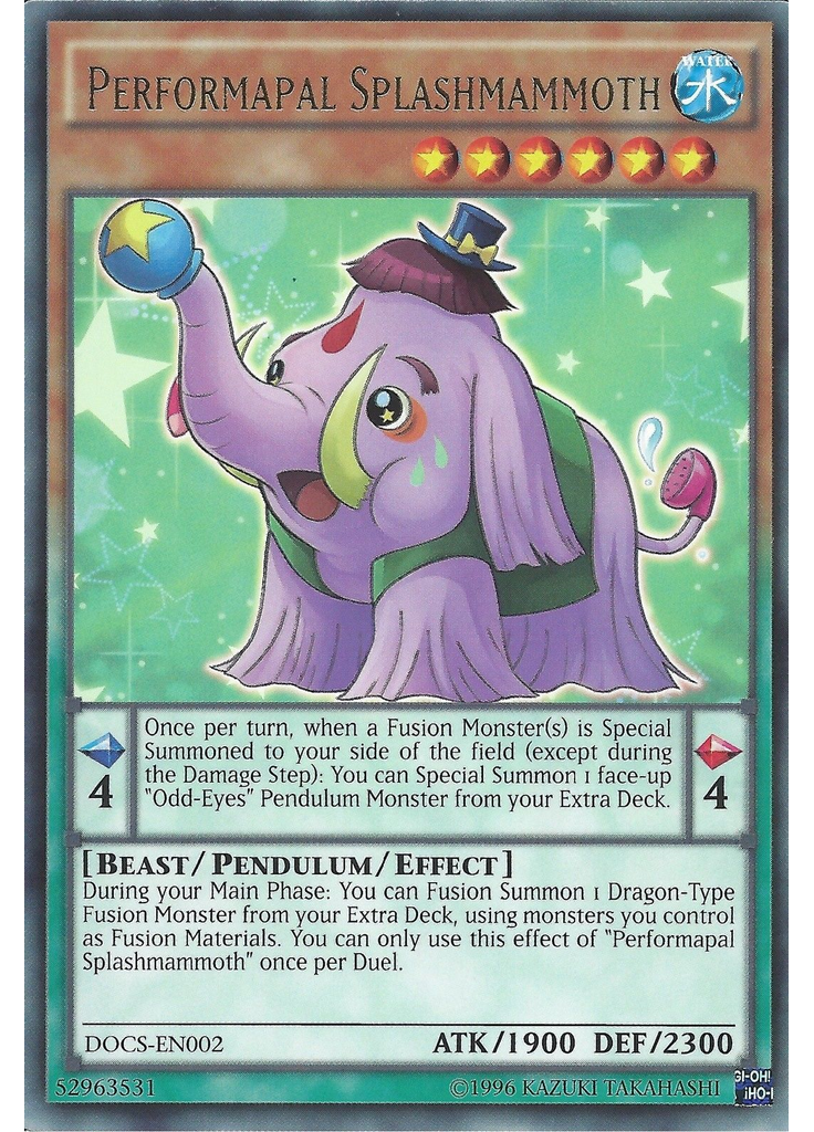 Performapal Splashmammoth (Rare Unlimited)