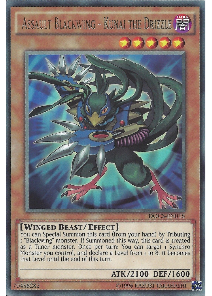 Assault Blackwing - Kunai the Drizzle (Rare Unlimited)