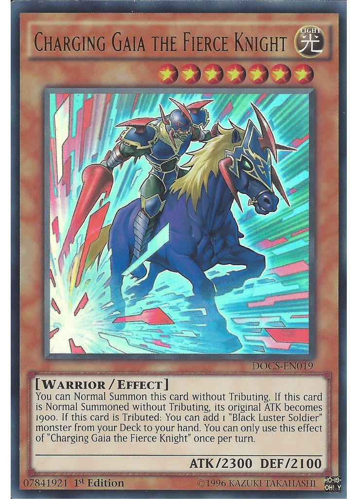 Charging Gaia the Fierce Knight