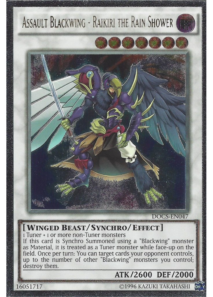 Assault Blackwing - Raikiri the Rain Shower (Ultimate Rare Unlimited)