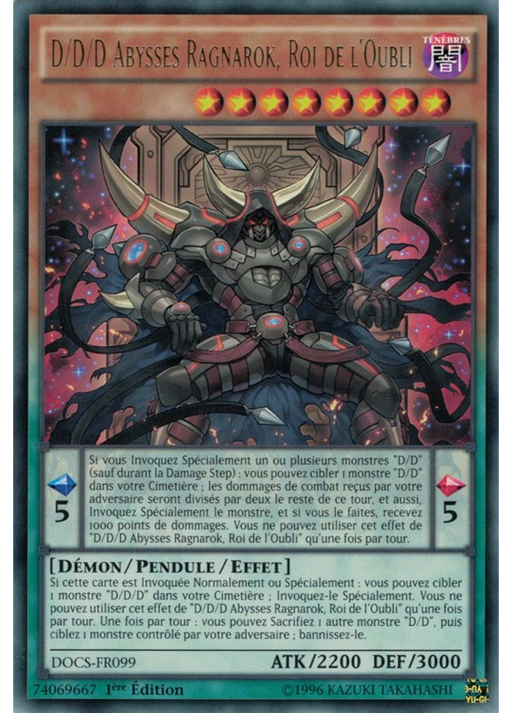 D/D/D Abysses Ragnarok, Roi de l'Oubli