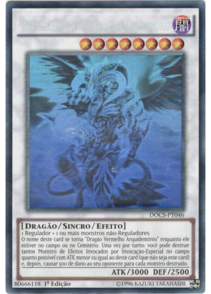 Incandescente Dragão Vermelho Arquidemônio (Ghost Rare 1st Edition)