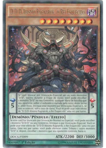 D/D/D Abismo Ragnarok, o Rei Esquecido