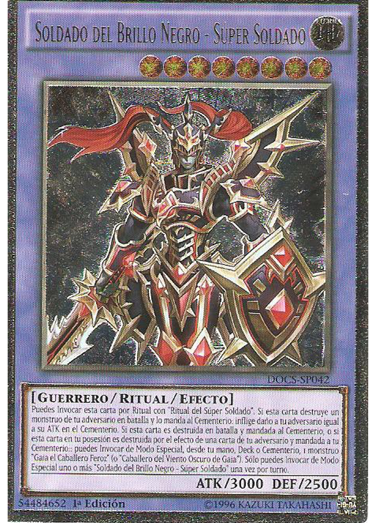 Soldado del Brillo Negro - Súper Soldado (Ultimate Rare 1st Edition)