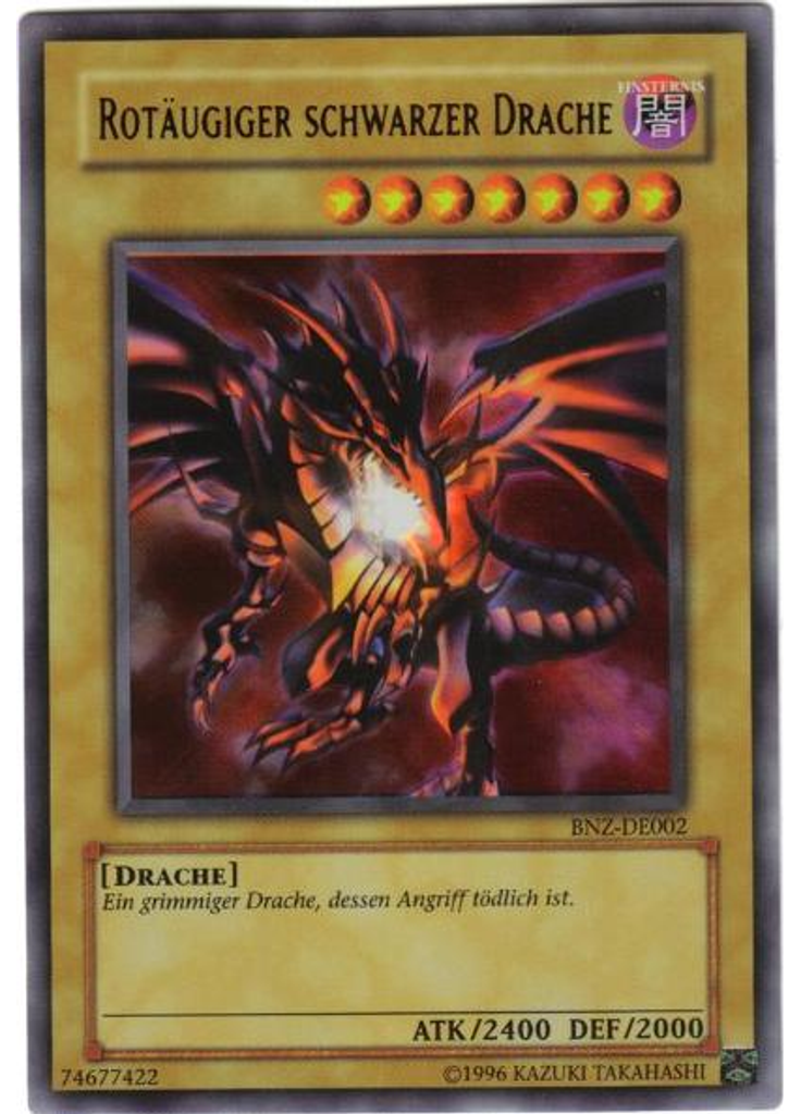 Rotäugiger schwarzer Drache