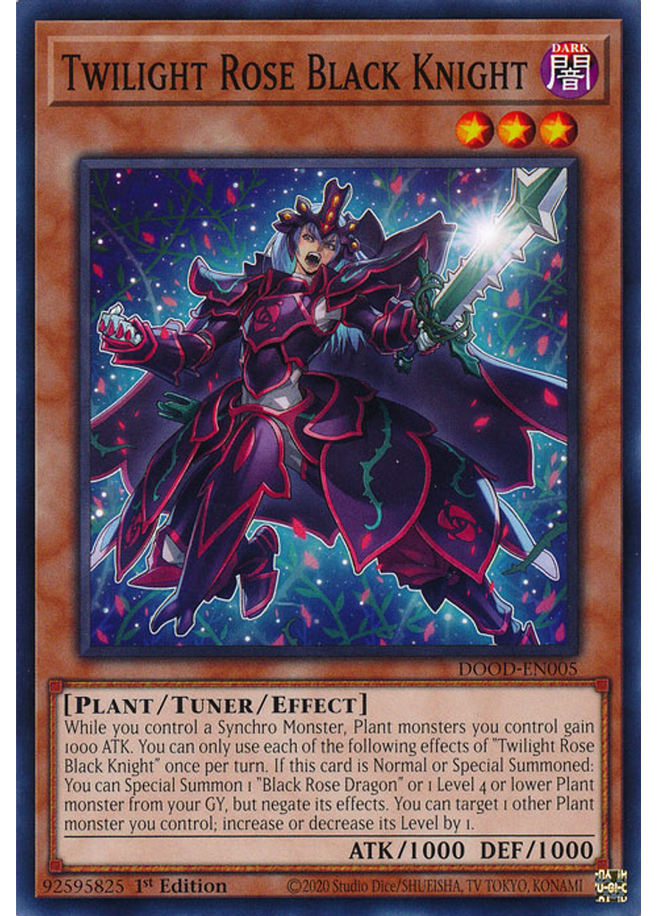 Twilight Rose Black Knight