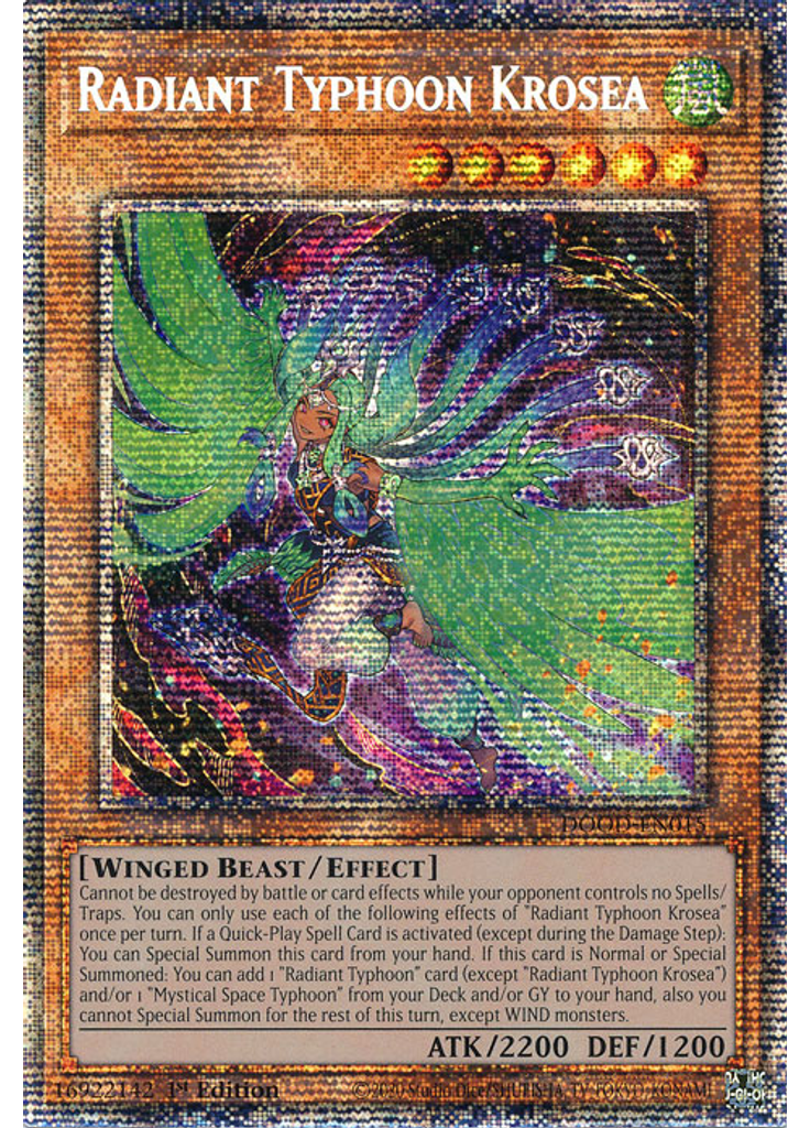 Radiant Typhoon Krosea (Starlight Rare 1st Edition)