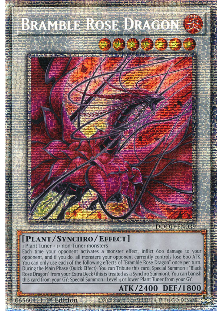 Bramble Rose Dragon (Starlight Rare 1st Edition)