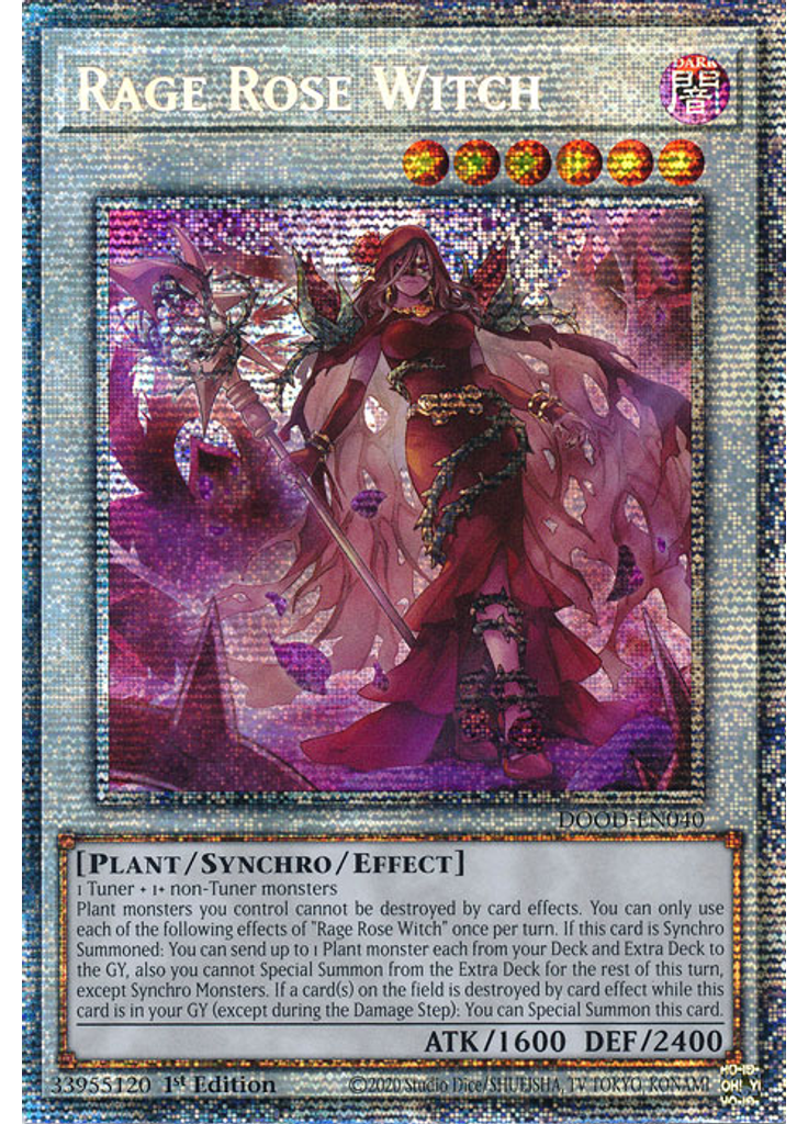 Rage Rose Witch (Starlight Rare 1st Edition)