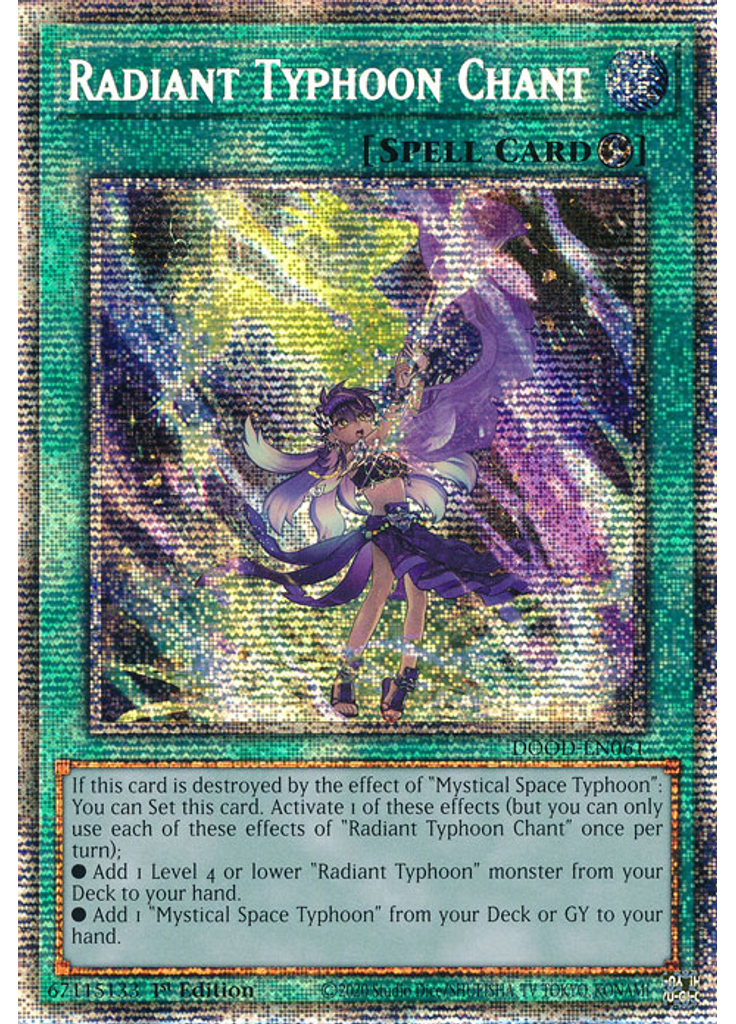 Radiant Typhoon Chant (Starlight Rare 1st Edition)