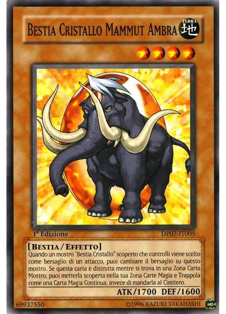 Bestia Cristallo Mammut Ambra