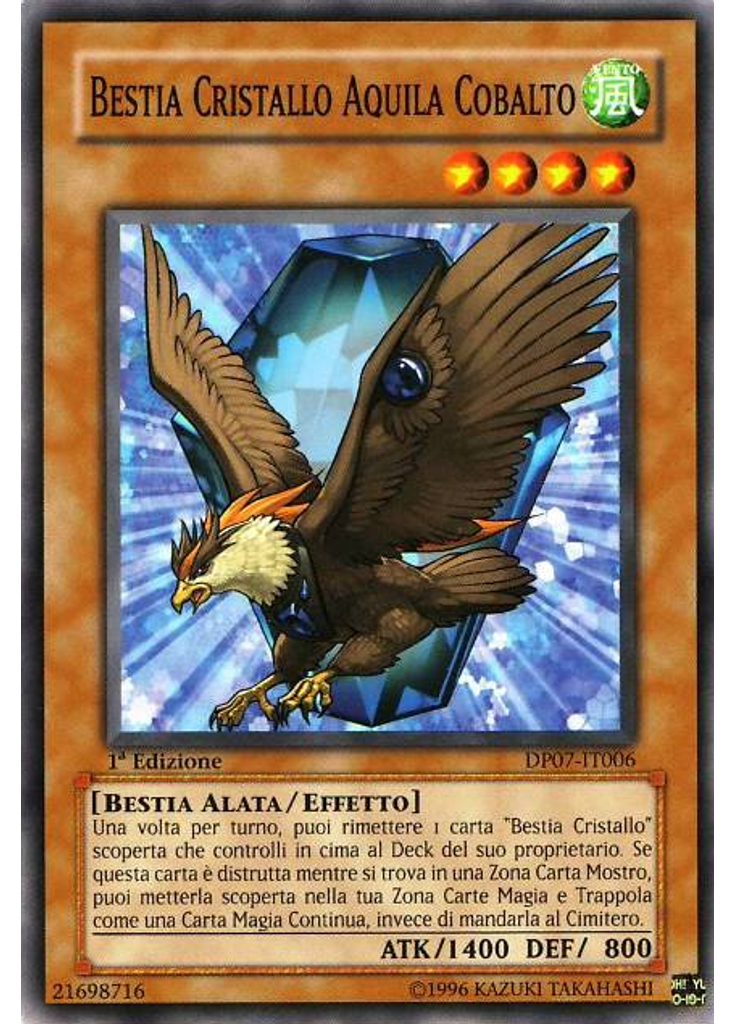 Bestia Cristallo Aquila Cobalto