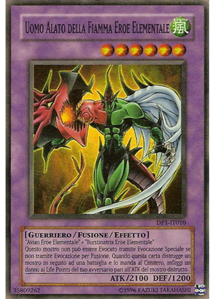 Uomo Alato della Fiamma EROE Elementale (Super Rare Unlimited)