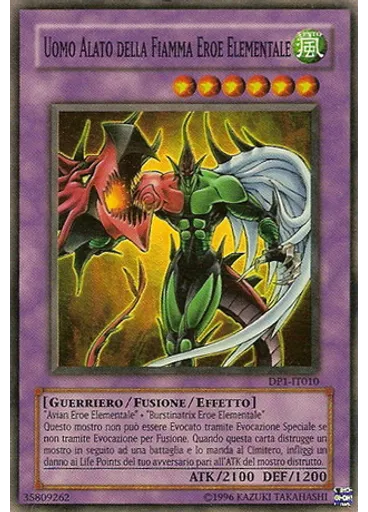 Uomo Alato della Fiamma EROE Elementale (Super Rare Unlimited)
