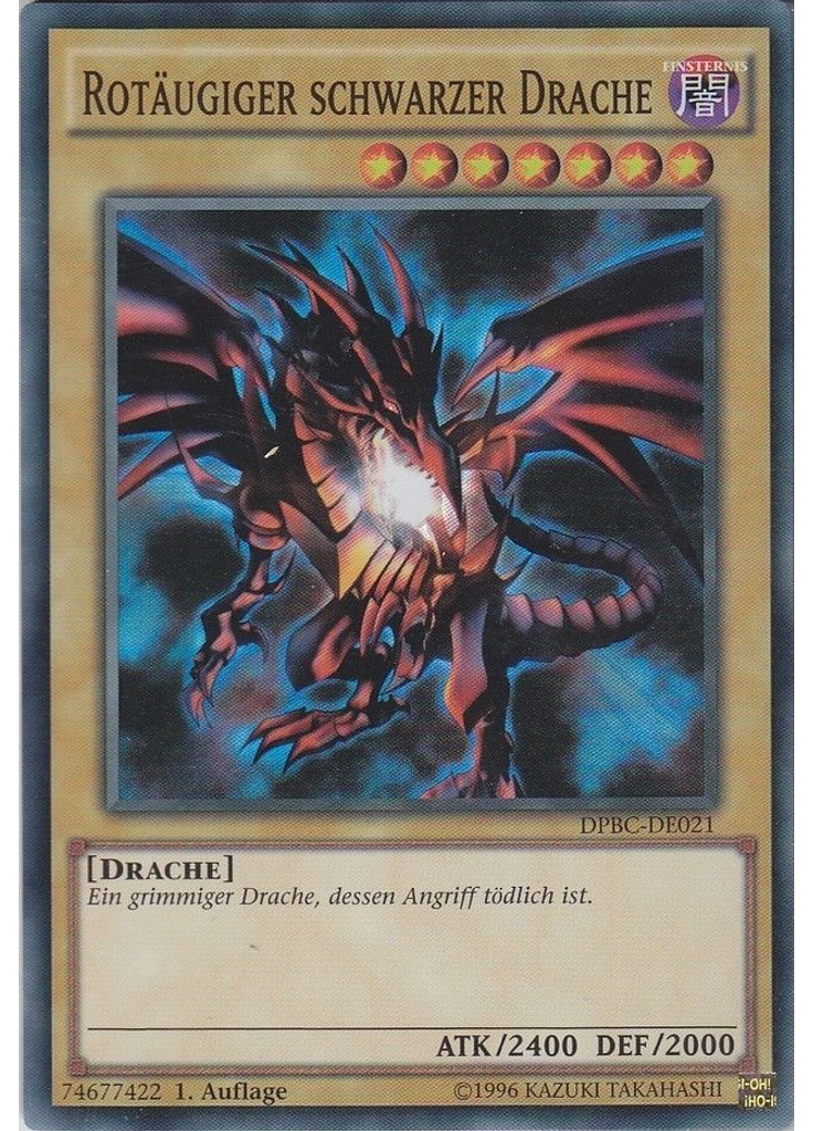 Rotäugiger schwarzer Drache
