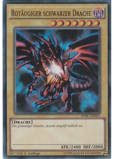 Rotäugiger schwarzer Drache