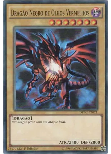 Dragão Negro de Olhos Vermelhos