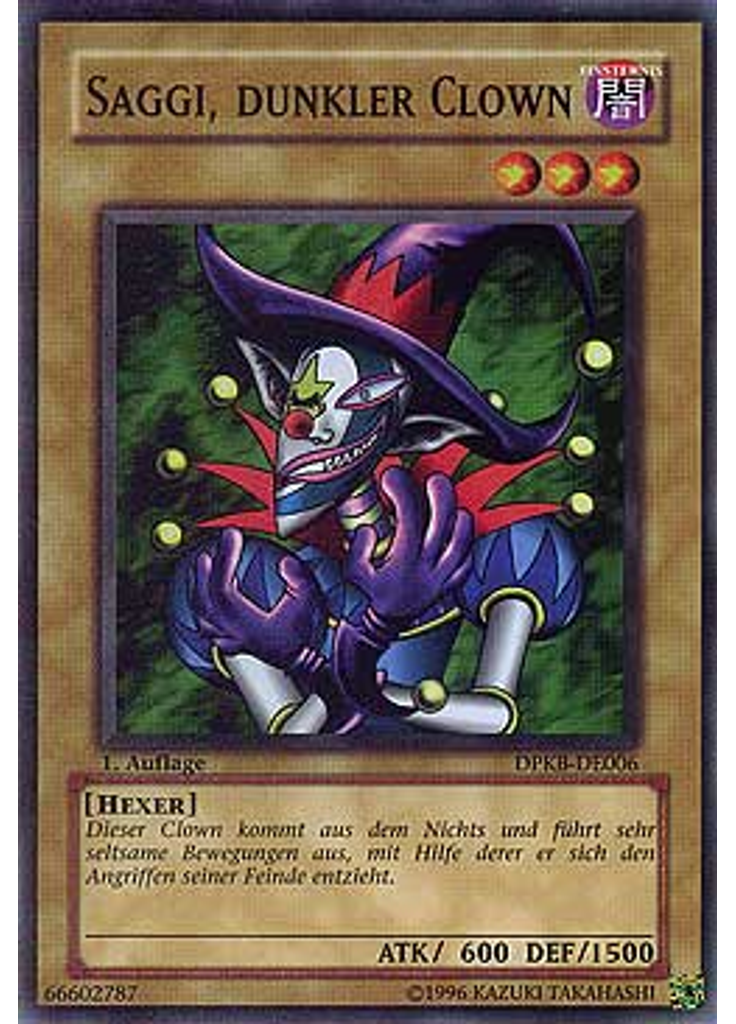 Saggi, dunkler Clown