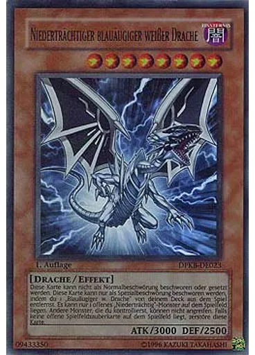Niederträchtiger blauäugiger weißer Drache