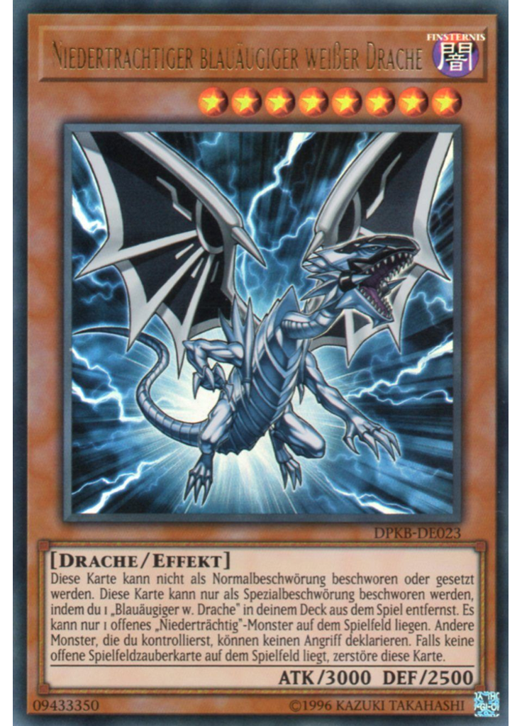 Niederträchtiger blauäugiger weißer Drache (Ultra Rare Unlimited)