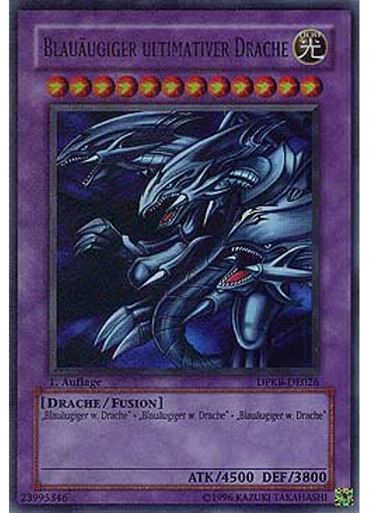 Blauäugiger ultimativer Drache